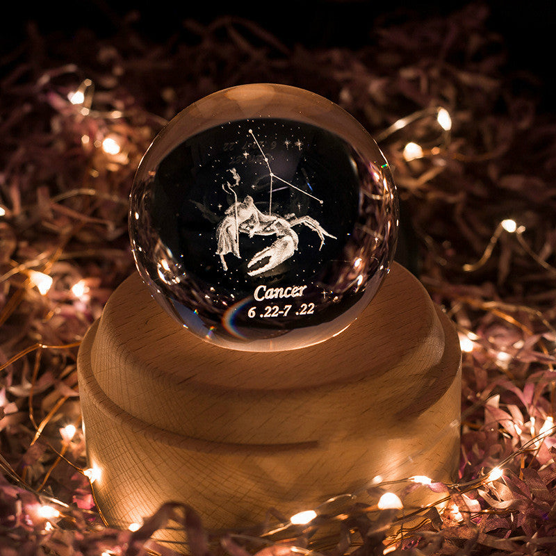 Constellation crystal ball music box