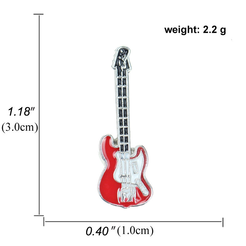 Violin, Piano, Guitar, Trumpet Musical Instrument Brooch