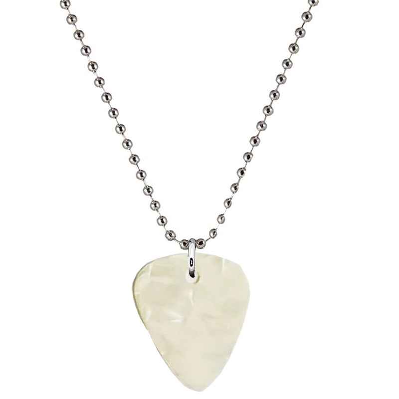 Hellfire Guitar Pick Stylish Red Necklace