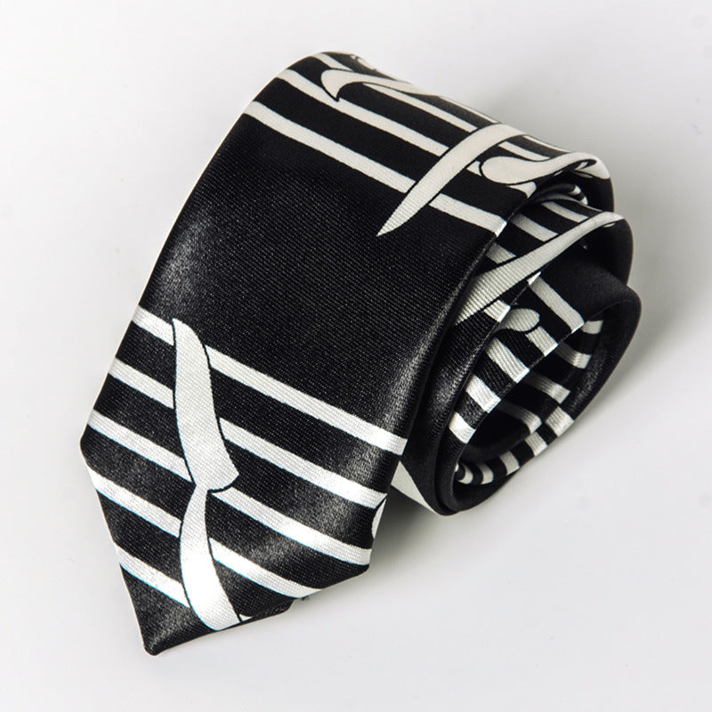 Fashion Casual 5cm Piano Tide Tie