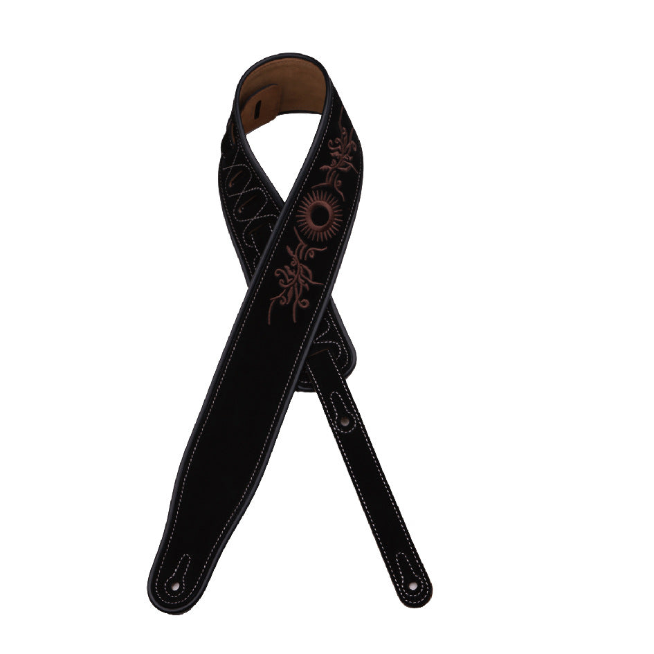 Full-leather Suede Guitar Strap Multi-color
