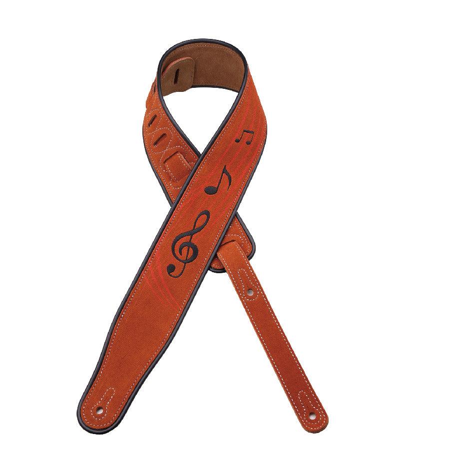 Full-leather Suede Guitar Strap Multi-color