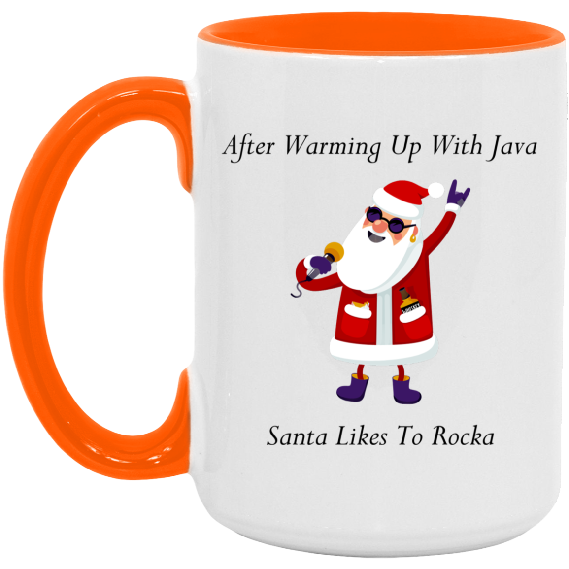 Rocking Santa 15oz. Accent Mug