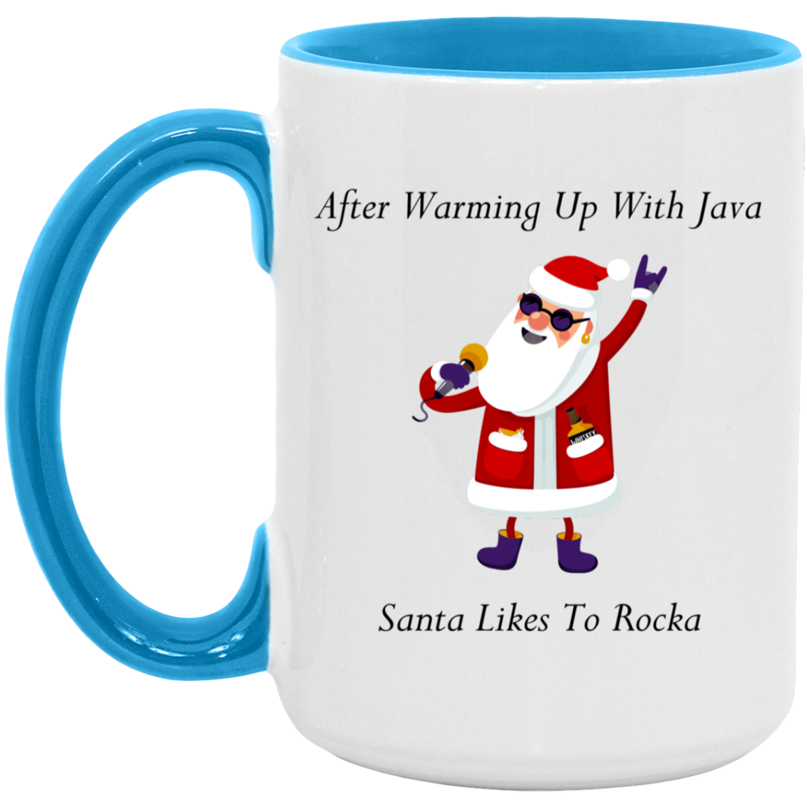Rocking Santa 15oz. Accent Mug