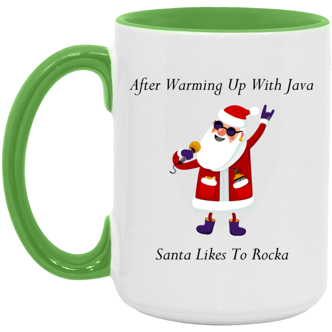 Rocking Santa 15oz. Accent Mug