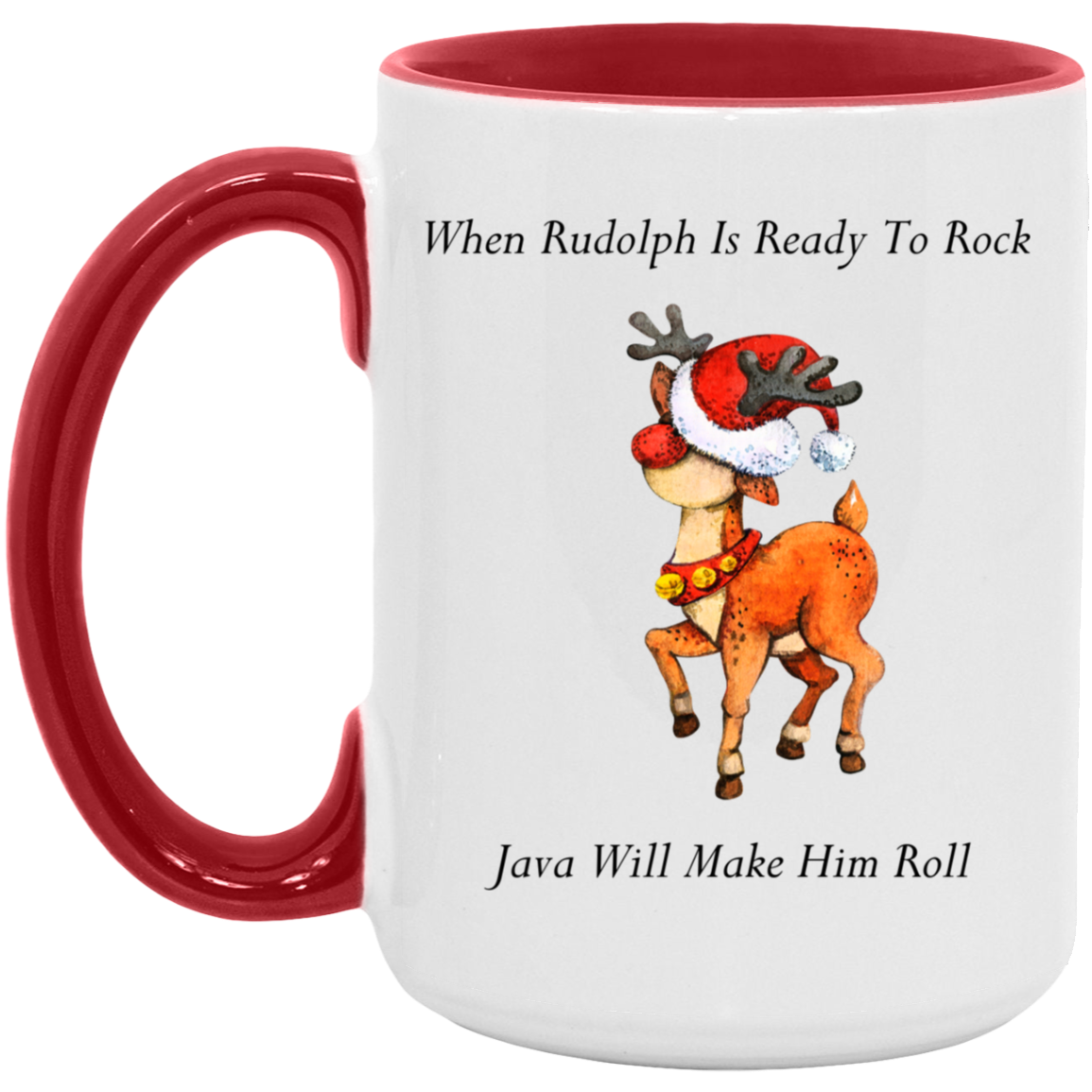 Dancing Rudolph 15oz. Accent Mug