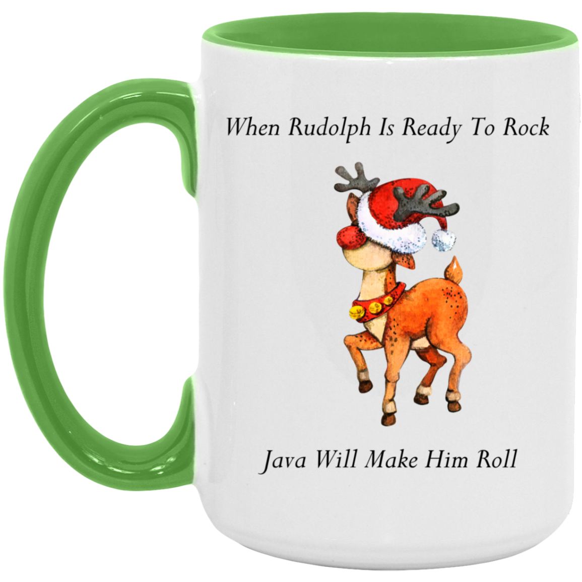 Dancing Rudolph 15oz. Accent Mug