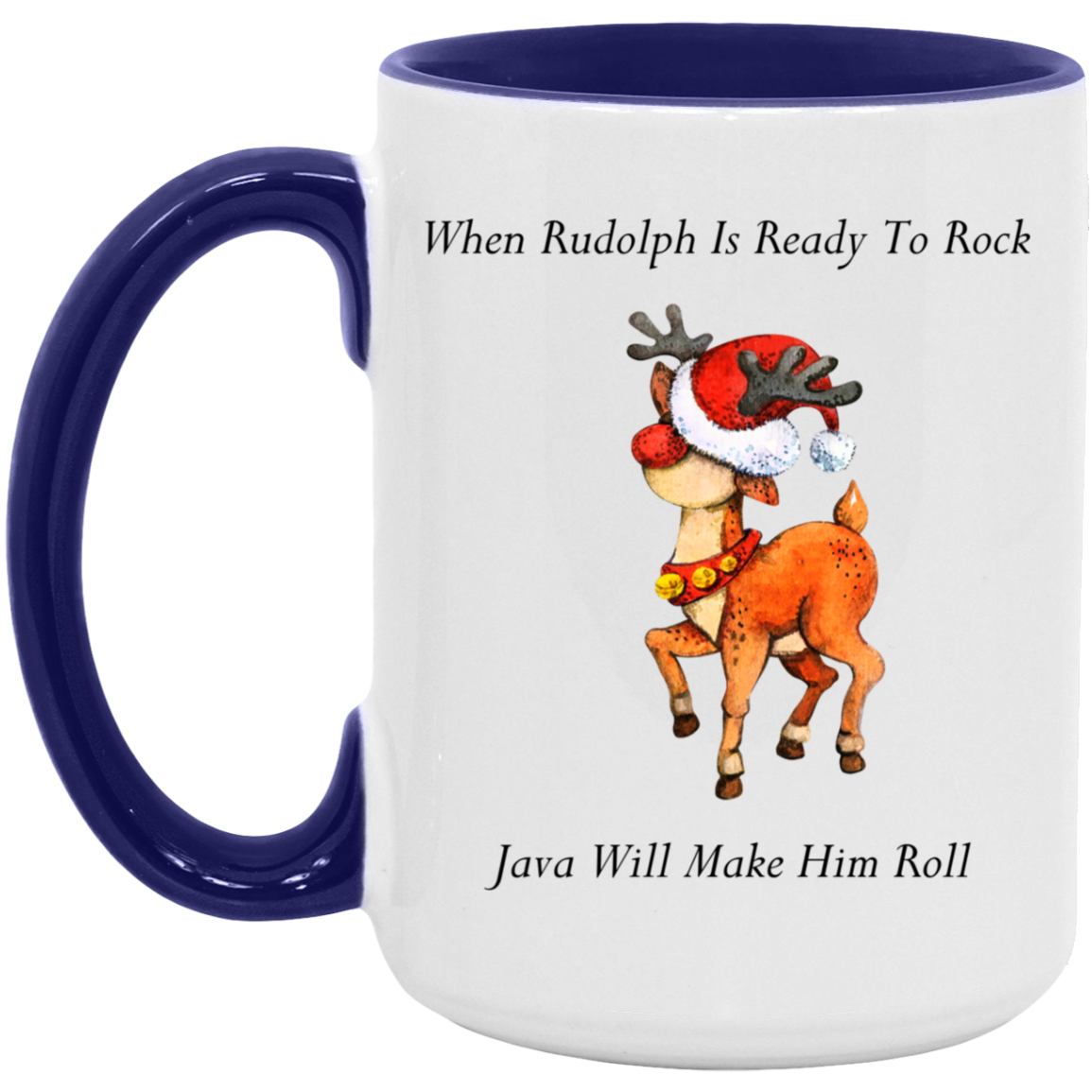 Dancing Rudolph 15oz. Accent Mug