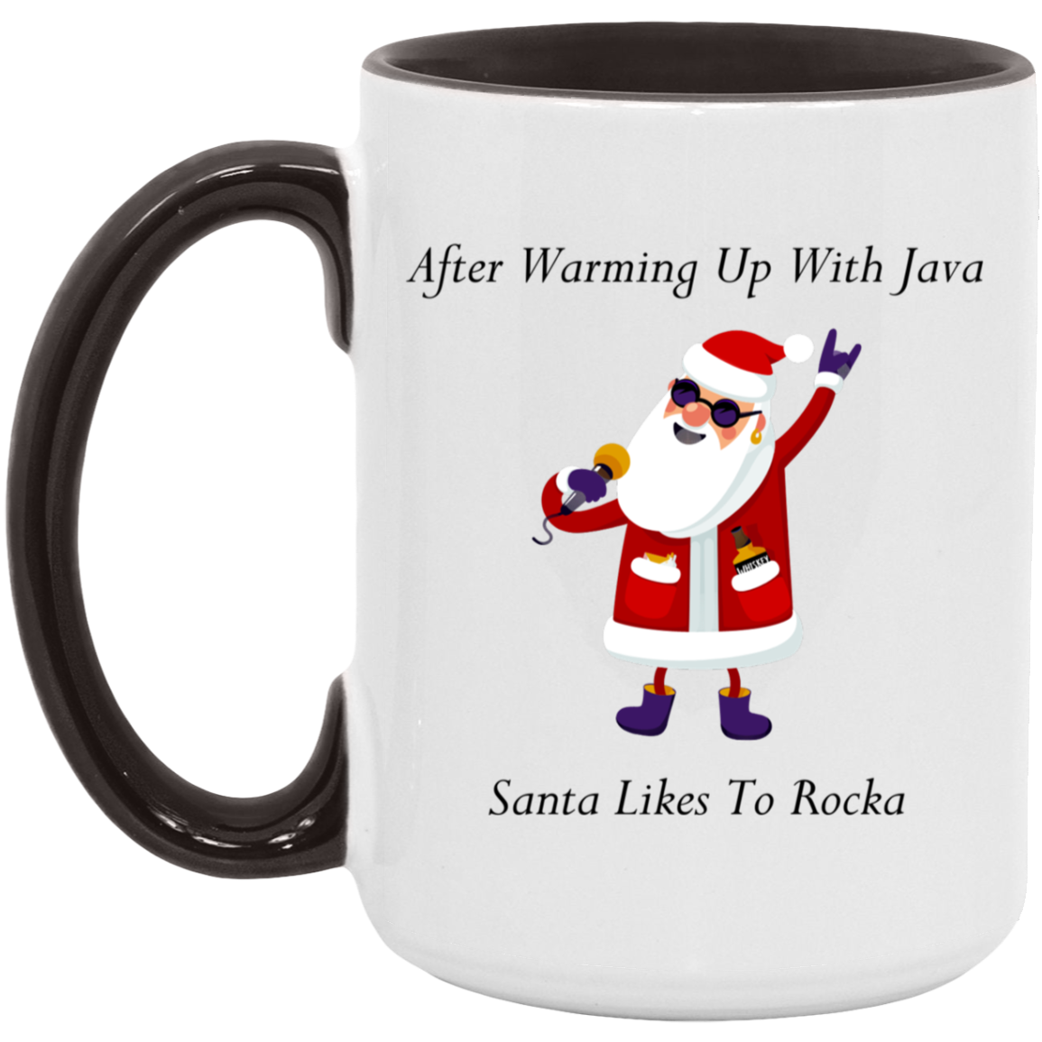 Rocking Santa 15oz. Accent Mug