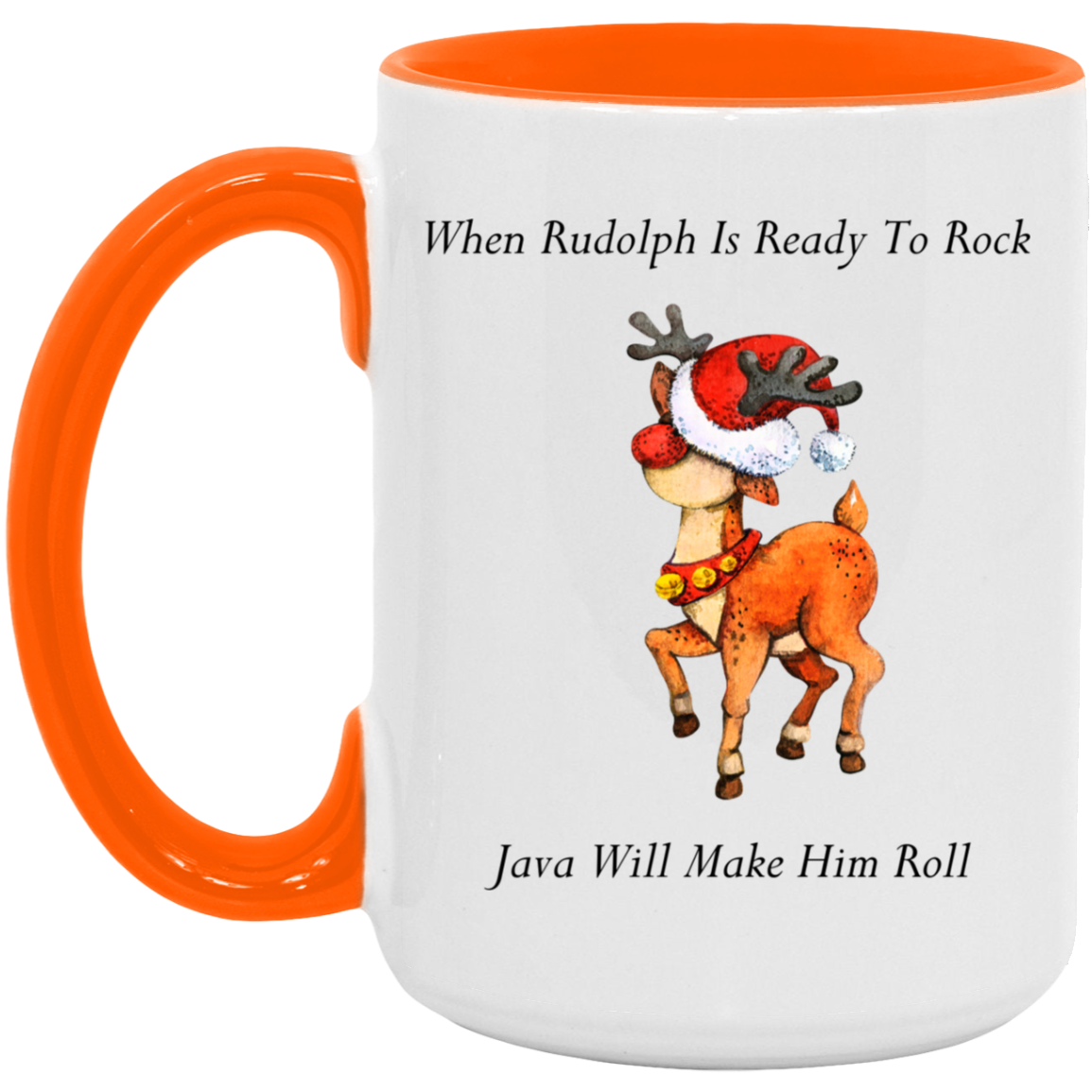 Dancing Rudolph 15oz. Accent Mug
