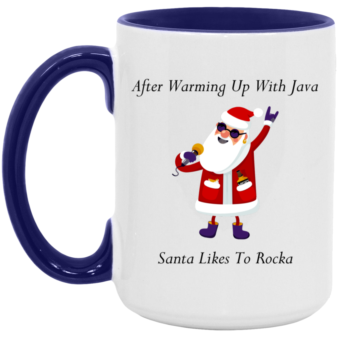 Rocking Santa 15oz. Accent Mug