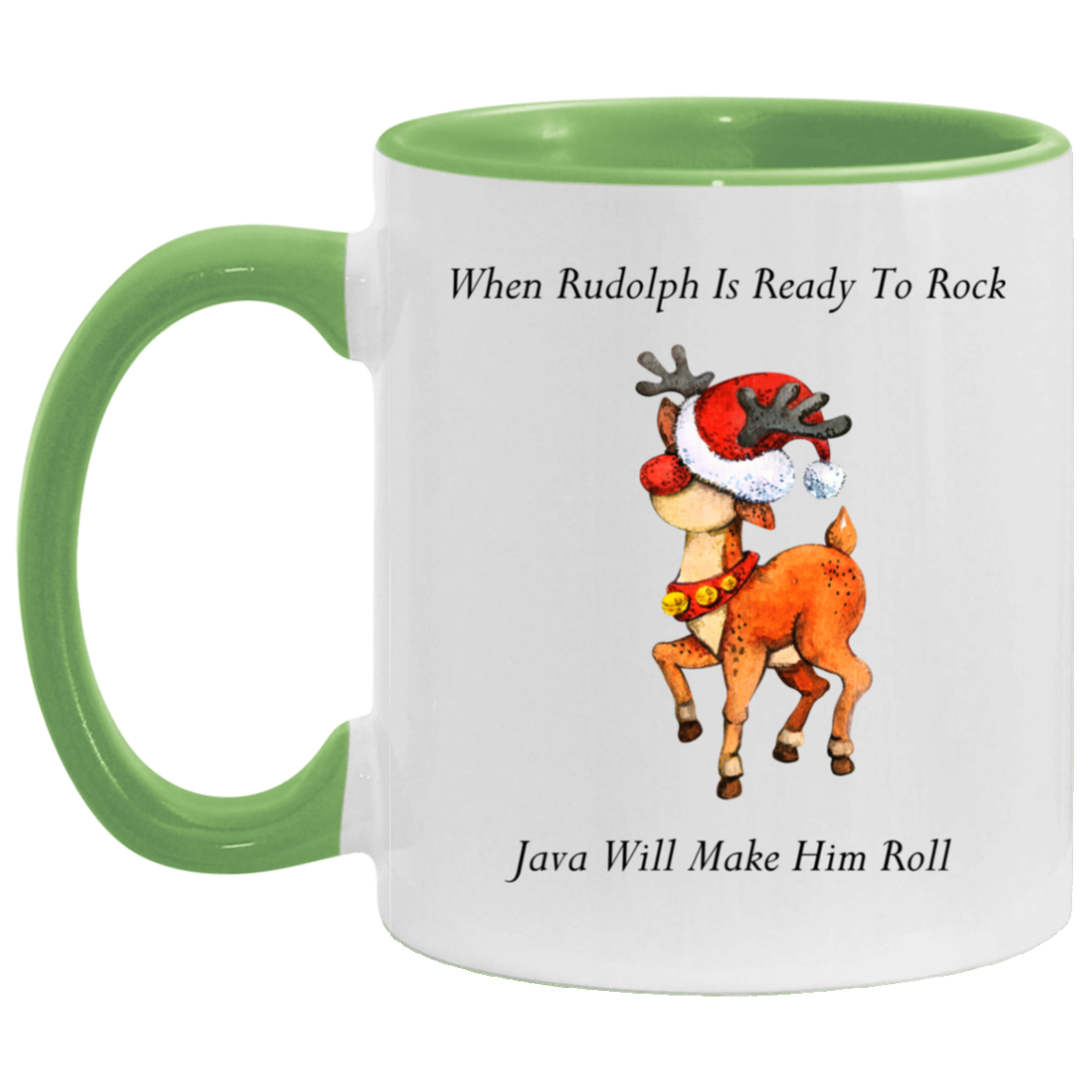 Dancing Rudolph 11 oz. Accent Mug