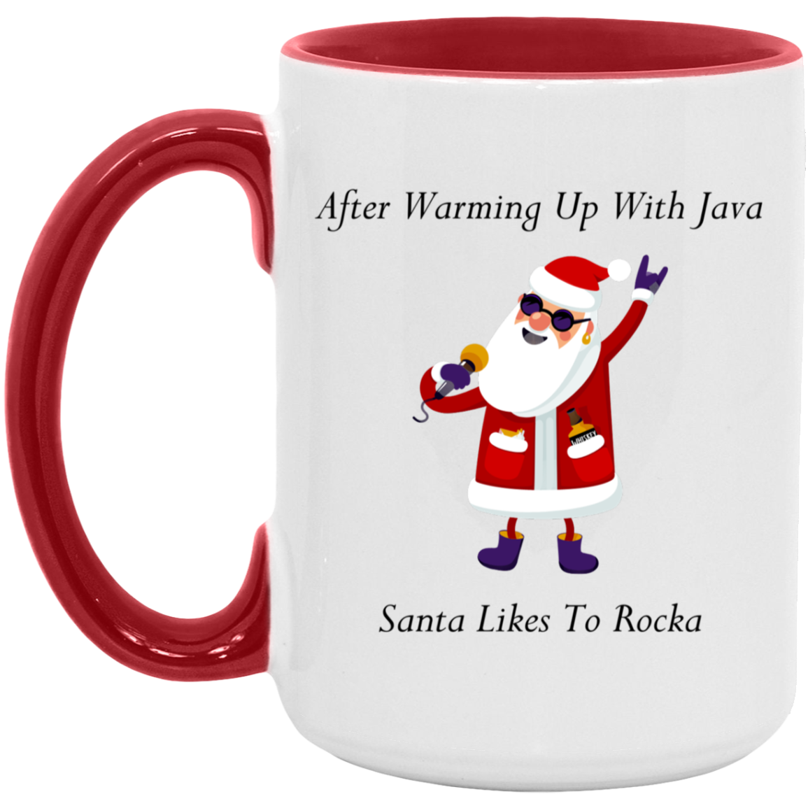 Rocking Santa 15oz. Accent Mug