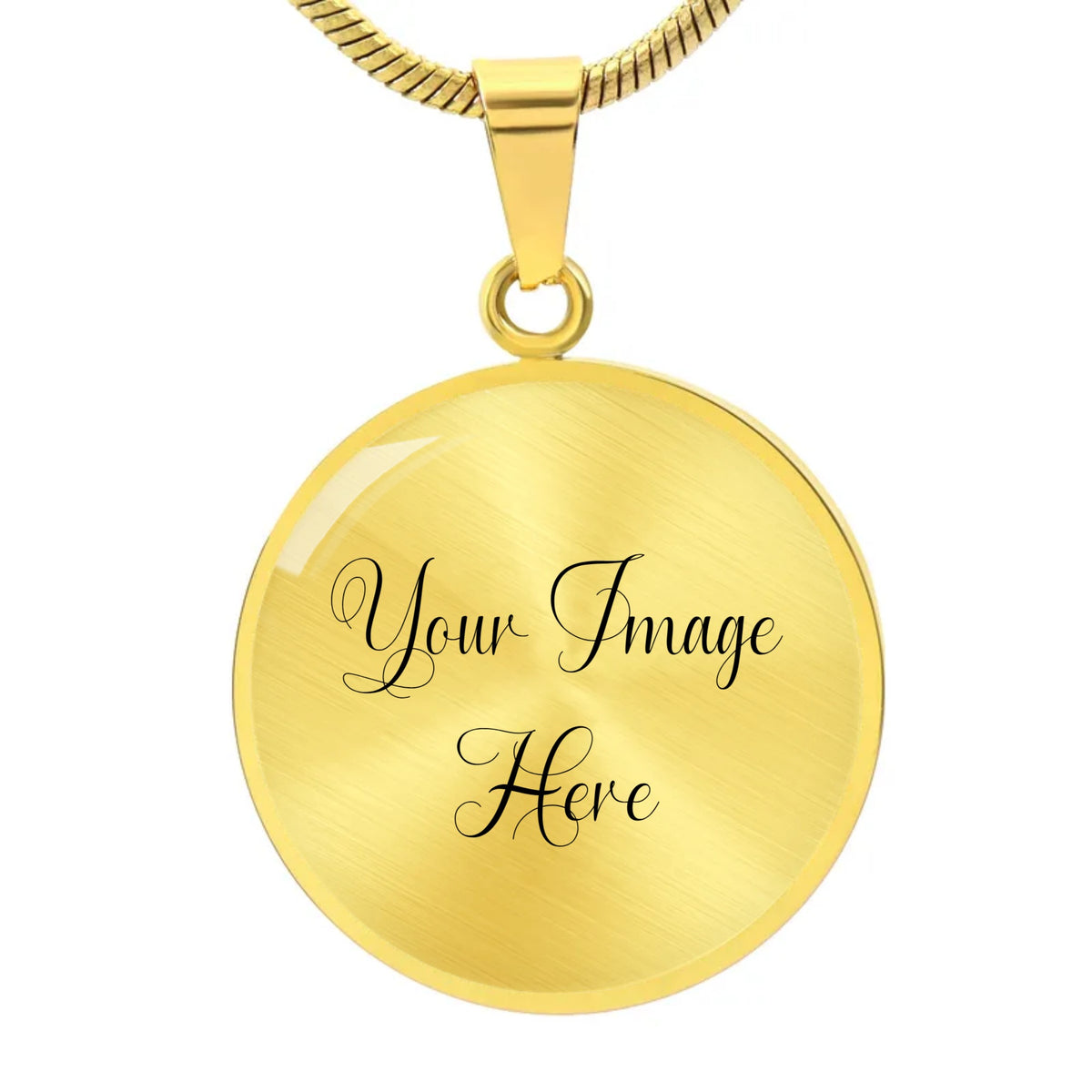 Custom Circle Adjustable Necklace | Your Photo or Text | Limited Revolution